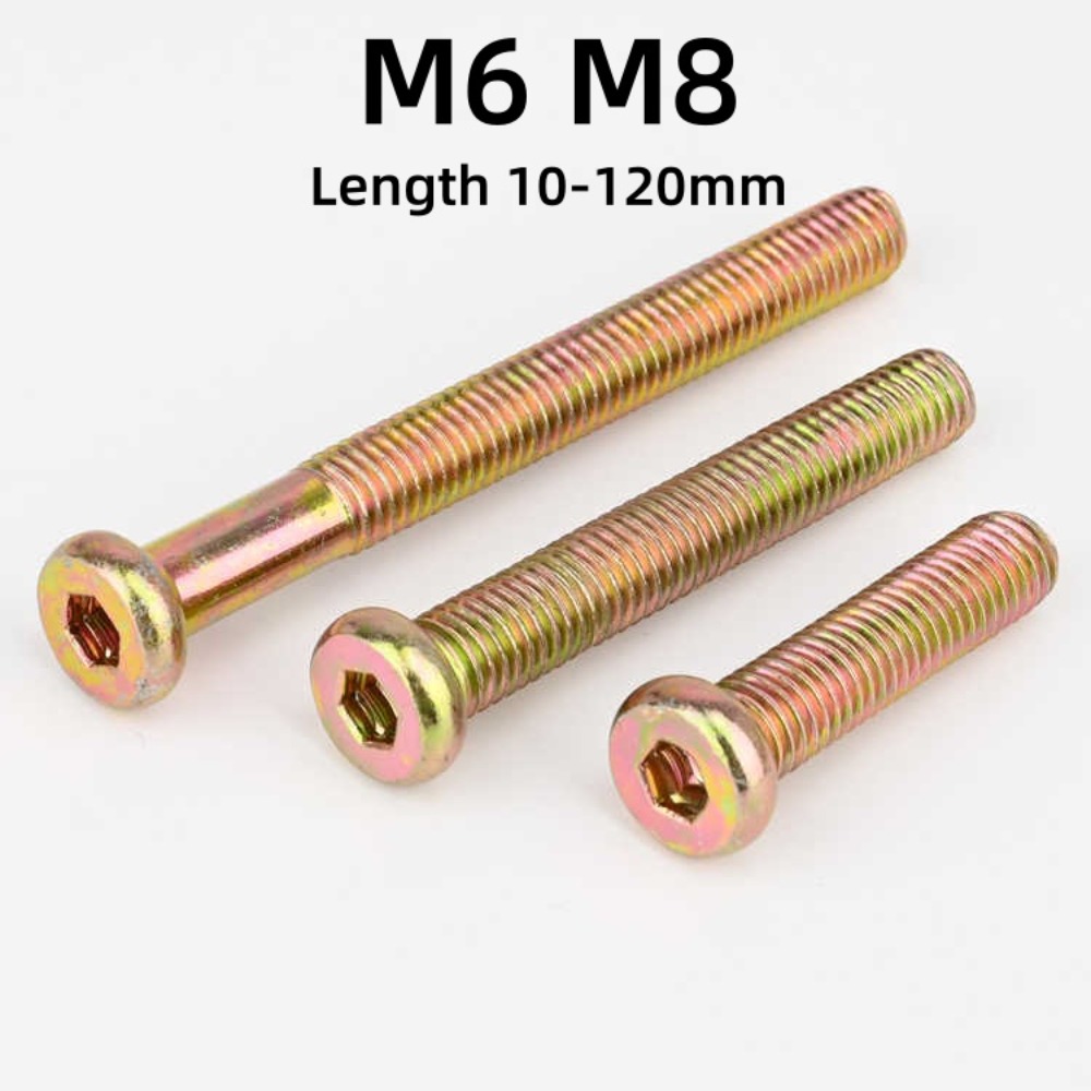 Furniture Hardware Lowes - M6 M8 Hex Socket Round Flat