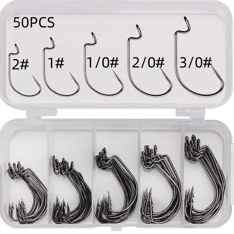 Furniture Hardware Jig - 50Pcs/Box High Carbon Steel Fishing Hooks