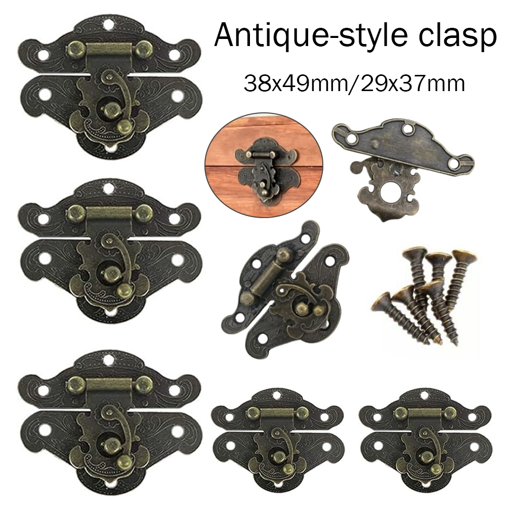 Furniture Hardware Manufacturer - 5-20pcs Vintage Metal Hasp Latch Clasp