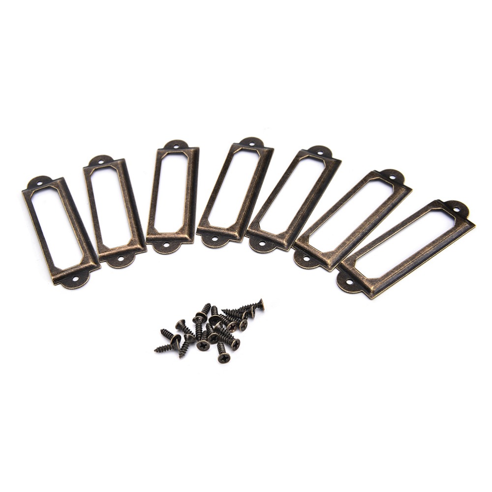 50Pcs Antique Brass Metal Labe - огляд і ціна Furniture Hardware Names