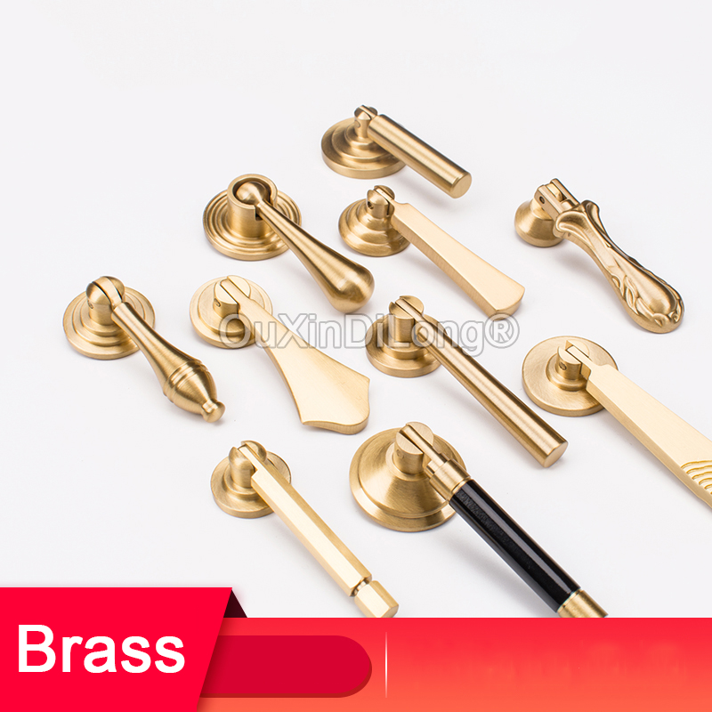 1PCS Chinese Style Brass Handl - огляд і ціна Furniture Hardware Drop Pulls