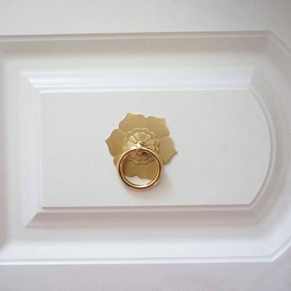 Floral Brass Cabinet Door Knob - огляд і ціна Furniture Hardware Drop Pulls
