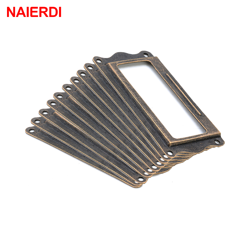 10pcs NAIERDI Antique Brass Ha - огляд і ціна Furniture Hardware Names