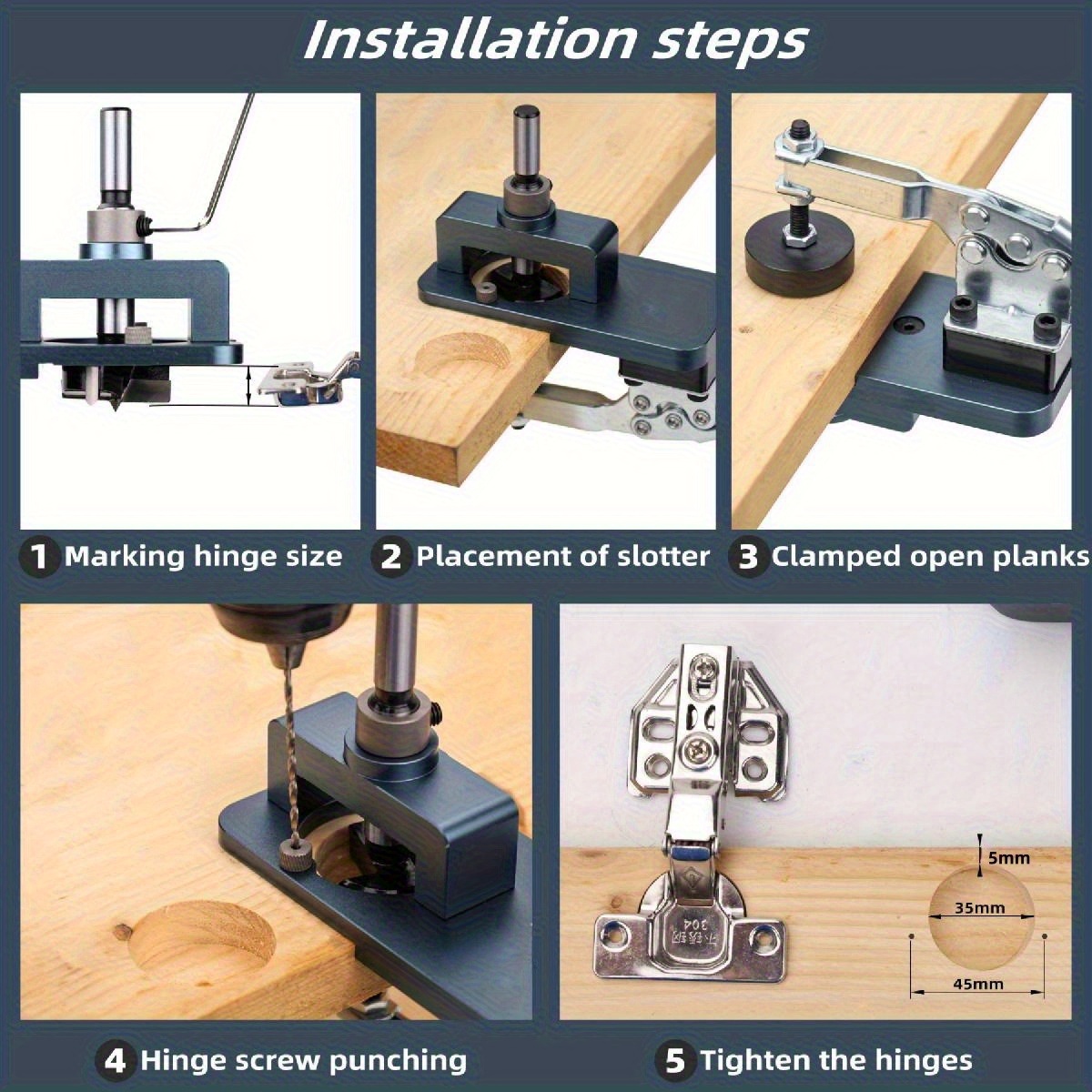35mm Hinge Jig - Precise Borin - огляд і ціна Furniture Hardware Fitting