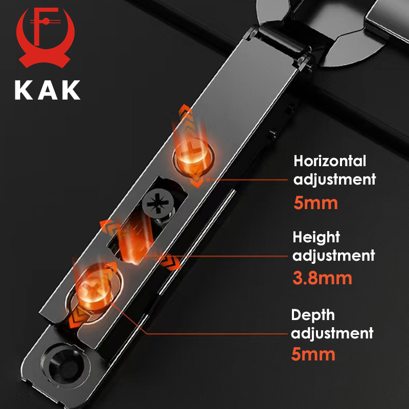 KAK 2PCS Hidden Hydraulic Kitc - огляд і ціна Cabinet Hinge Overlay
